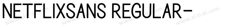 NetflixSans Regular字体转换